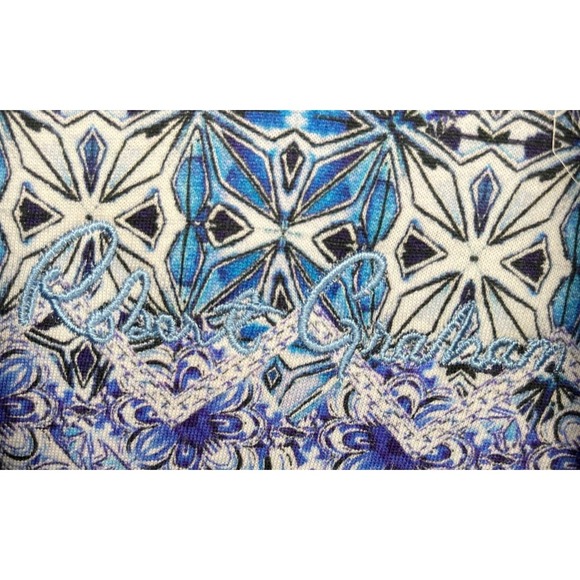 Robert Graham Men's Adler Knit Shirt XL Blue Striped Casual Button Up - Picture 4 of 8